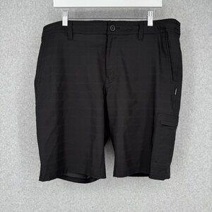 ONeill Mens Hybrid Shorts Size 36 Black Summer Vacation Swim Hike Adjustable EUC